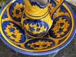 Apgleznots keramikas mazgāšanās komplekts — Majolikas stilā (Hand-Painted Ceramic Washbasin Set in Majolica Style) (7061) - Image 8