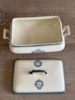 Antīka franču fajansa zupas terīne ar monogrammu — Terre de Fer, Vermont (antique terre de fer tureen vermont) (5689) - Image 13