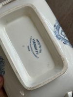 Antīka franču fajansa zupas terīne ar monogrammu — Terre de Fer, Vermont (antique terre de fer tureen vermont) (5689) - Image 16