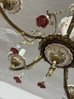 Griestu lampa ar ziedu elementiem, vidēja izmēra, viegla pēc svara, 5spuldzes (6339) - Image 7