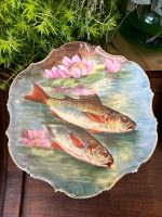 Porcelāna Šķīvji, Francija "Limoge", Zivs Motīvs (3600) - Image 3