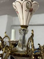 Griestu lampa ar ziedu elementiem, vidēja izmēra, viegla pēc svara, 5spuldzes (6339) - Image 17