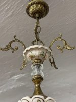 Griestu lampa ar ziedu elementiem, vidēja izmēra, viegla pēc svara, 5spuldzes (6339) - Image 13