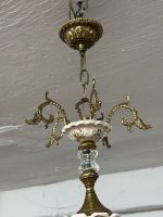 Griestu lampa ar ziedu elementiem, vidēja izmēra, viegla pēc svara, 5spuldzes (6339) - Image 14