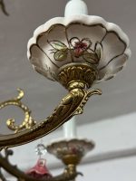 Griestu lampa ar ziedu elementiem, vidēja izmēra, viegla pēc svara, 5spuldzes (6339) - Image 16