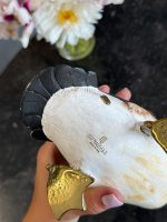 Wooden bird with bronze detailing, small size (7100) - Image 13