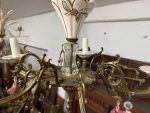 Griestu lampa ar ziedu elementiem, vidēja izmēra, viegla pēc svara, 5spuldzes (6339) - Image 19
