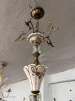 Griestu lampa ar ziedu elementiem, vidēja izmēra, viegla pēc svara, 5spuldzes (6339) - Image 21