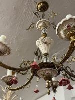 Griestu lampa ar ziedu elementiem, vidēja izmēra, viegla pēc svara, 5spuldzes (6339) - Image 5