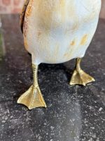 Wooden bird with bronze detailing, small size (7100) - Image 10
