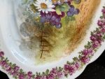 Liela izmēra porcelāna šķīvis ar ogu motīvu (7098) - Image 7