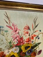 Liela Izmēra Glezna ar Ziediem Vāzē, Vidēji Viegla Pēc Svara (5039) - Image 10