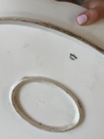 Liela izmēra porcelāna šķīvis ar ogu motīvu (7098) - Image 9