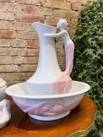 Vanaistabas komplekts – Vase with bowl and dish with female figures (744) - Image 3