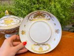 Porcelāna trauks ar vāku un šķīvi, "Limoge" (2883) - Image 10