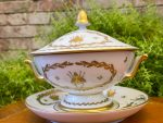 Porcelāna trauks ar vāku un šķīvi, "Limoge" (2883) - Image 6