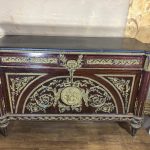 Ļiela izmēra Monumentāla Kumode ar Bronzas Appliqué un Melnu Marmoru — Boulle stils, Francija, 19.gs. (200)