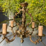 Bronzas Lampa, 4 Spuldzēm, Vidēji Maza Izmēra (3286)