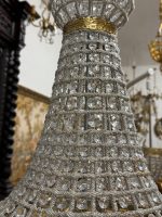 Griestu lampa bumbiera formā, 3 spuldzes iekšpusē, augstums 75cm, pieejama 1.gab (5710) - Image 6