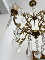 Bronzas Lampa ar Kristāliem, Vidēja Izmēra, 5 Spuldzes (3433) - Image 8