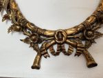 Grezns un liela izmēra antīks franču koka rāmis zelta krāsā — Napoleona III stils, 19. gs. (antique french large gilt wood frame) (4636) - Image 2