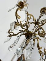Bronzas Lampa ar Kristāliem, Vidēja Izmēra, 5 Spuldzes (3433) - Image 3