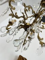 Bronzas Lampa ar Kristāliem, Vidēja Izmēra, 5 Spuldzes (3433) - Image 11