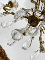 Bronzas Lampa ar Kristāliem, Vidēja Izmēra, 5 Spuldzes (3433) - Image 12