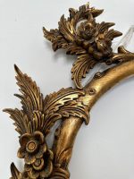 Grezns un liela izmēra antīks franču koka rāmis zelta krāsā — Napoleona III stils, 19. gs. (antique french large gilt wood frame) (4636) - Image 9