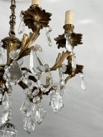Bronzas Lampa ar Kristāliem, Liela Izmēra, 8 Spuldzes, Smaga (3434) - Image 14