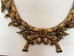 Grezns un liela izmēra antīks franču koka rāmis zelta krāsā — Napoleona III stils, 19. gs. (antique french large gilt wood frame) (4636) - Image 4