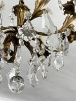 Bronzas Lampa ar Kristāliem, Liela Izmēra, 8 Spuldzes, Smaga (3434) - Image 13