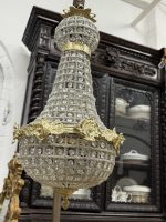 Griestu Lampa Bumbiera Formā, Augstums 65cm, Neliela Izmēra, Iekšpusē 3 Spuldzes, pieejamas 4gab (5530) - Image 4
