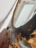 Grezns un liela izmēra antīks franču koka rāmis zelta krāsā — Napoleona III stils, 19. gs. (antique french large gilt wood frame) (4636) - Image 18