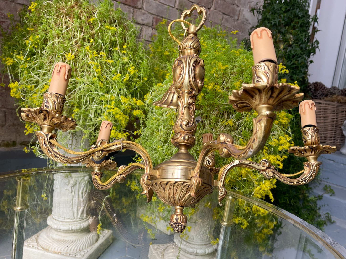 Bronzas Lampa, 5 spuldzēm, Vidēja Izmēra (3284) - Image 1