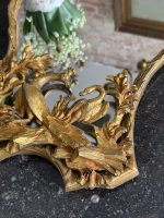Luxurious antique bronze mirror with peacock and swan figures — Late 19th Century (6814) - Image 7