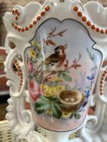 Porcelāna Vāze ar Ziedu Motīviem, Vidēji Liela Izmēra (43870) - Image 5