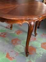 Extendable Dining Table with Sunburst Inlay and Cabriole Legs — Louis XV, France, c. 1890. (6338) - Image 8