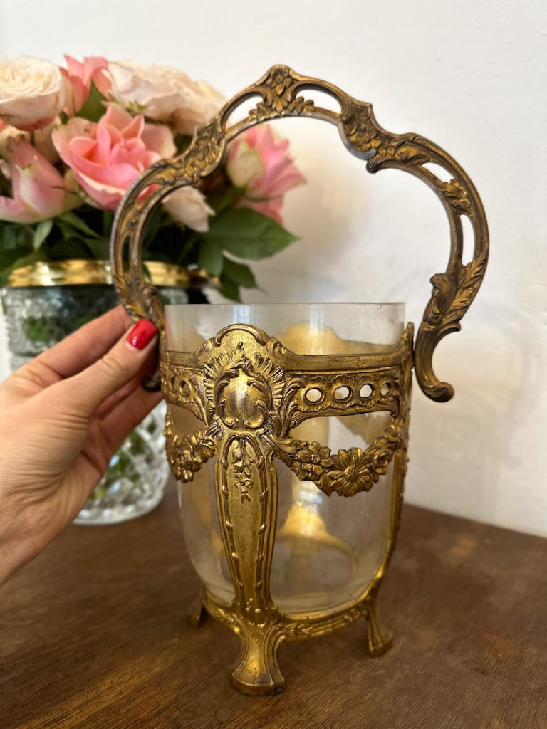 IMG_4448 antique glass bonbonniere brass frame with handle