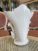 Porcelāna Vāze ar Ziedu Motīviem, Vidēja Izmēra, Smaga (4327) - Image 6
