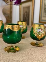 Murano Stikla Glāzes Zaļā/zelta krāsā, 6gab (6025) - Image 10