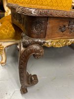 Riekstkoka Sienas Konsole ar Atvilktni — Rococo Chinoiserie, Francija/Beļģija, 19.gs. (5161) - Image 9