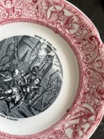 Četrpadsmit antīki Gien šķīvji — Žanna d'Arka (Fourteen Antique Gien Plates "Histoire de Jeanne d'Arc") (6963) - Image 10