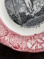Četrpadsmit antīki Gien šķīvji — Žanna d'Arka (Fourteen Antique Gien Plates "Histoire de Jeanne d'Arc") (6963) - Image 14