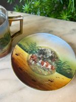 Porcelāna Krūzītes ar Govīm, 2 Krūzītes, 1 Šķīvītis (3573) - Image 7