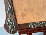 Grezns jūgendstila koka rāmis ar stiklu un reljefu misiņa apdari — antikārs, (Antique art nouveau wooden frame with brass overlay) (5025) - Image 5