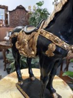Zirga Figūra Melnā/Zelta Krāsā, Baroka/Neoklasicisma stils, Eiropas dekoratīvās skulptūras tradīcija, ap 20. gs. otrā puse Keramika, Vidēji Smaga, Vidēji Maza Izmēra (4193) - Image 18