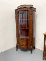 Rosewood Display Cabinet with Marquetry and Bronze Appliqués — Louis XV Style (750) - Image 5