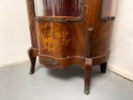 Rosewood Display Cabinet with Marquetry and Bronze Appliqués — Louis XV Style (750) - Image 10