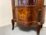 Rosewood Display Cabinet with Marquetry and Bronze Appliqués — Louis XV Style (750) - Image 11